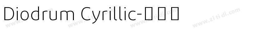 Diodrum Cyrillic字体转换
